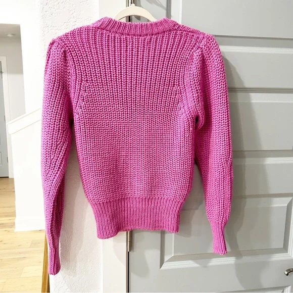 NWT Isabel Marant Pleane Pink Woven Sweater - Picture 5 of 8